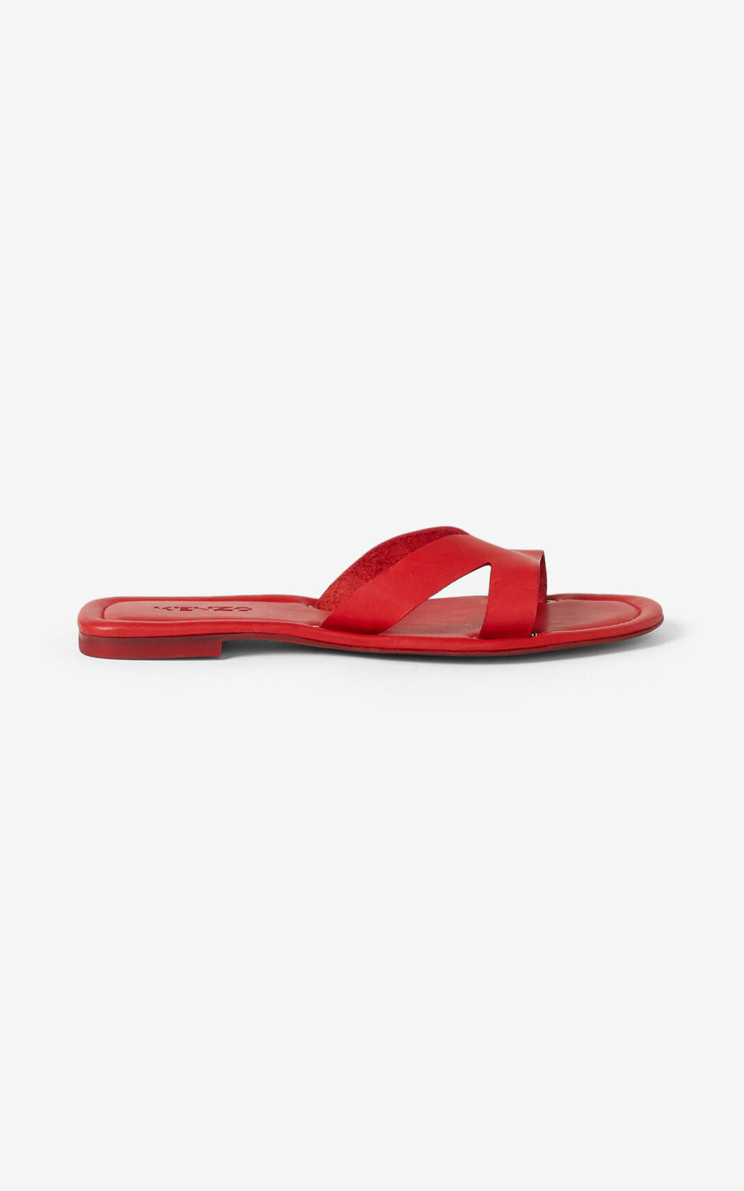 Pantuflas Kenzo OPANKA flat Cuero Mujer Rojas - SKU.5217858